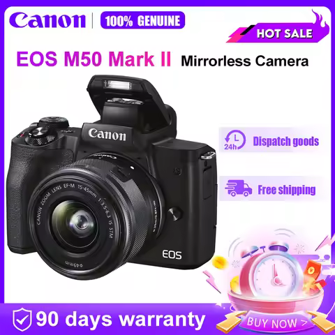 Camera M50II camera Canon EOS M50 Mark II Mirrorless APS-C Compact Professional Photography m50 mark