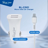 Pocostar BLC001 Car Charger/Dual USB/Micro USB/Type-C/Iphone - Lightning - Fast Charging