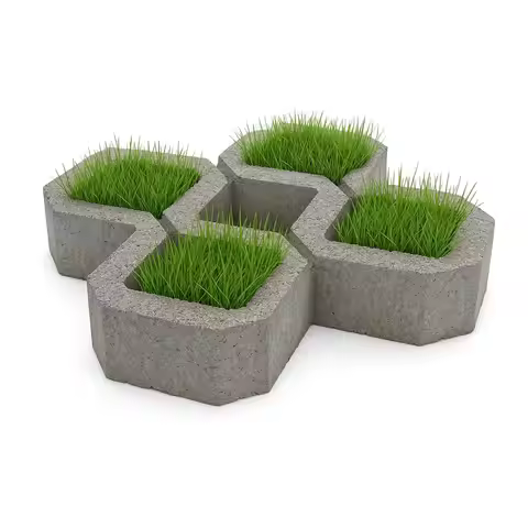 Grass Pavers Breeze Block Paving Bricks Mold ABS 2mm Parking Plastic Mold