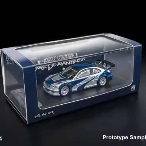 DCM 1:64 M3 E46 GTR Need for Speed Painting Job Alloy Diecast Car Model Collection