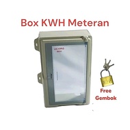 Prepaid Type KWH Meter Electrical Meter Box + Free Padlock Kotak DB Elektrik DB Box