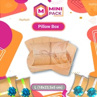 Pillow Box Souvenir Box Kraft Pillow Paper Box Snack Pillow Gift Snack 18x23.5x5 18x23 18x24 MINIPAC