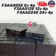 F&T F3AA005 F3AA012E F3AA024E DC5v DC12V DC24v 4pin Slim Type Relay F3aa005 F3aa012 F3aa024