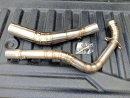 คอท่อ YAMAHA Exciter 155VVA(เอ็กซ์ไซเตอร์155 วีวีเอ)ผลิตจากแสตนเลสเกรด 304 อย่างดีสวม 2 นิ้ว(51 มม.)