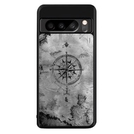 Hybrid Case Google PIXEL 8 Pro 8 7 Pro 7 7A 6 Pro 6 6A 5 4 XL 4 4A 3 XL 3 3A Map COMPASS GN0055