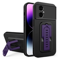 Xiaomi Poco M5/ M4 5G Phone Case with Handle Holder Camera Cover, Built-in Stand Shockproof Phone Case with Lens Cover, Protector Casing for Xiaomi Poco M5/ M4 5G