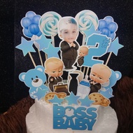 Boss Baby Cake Topper 2 in 1 (Cake Topper + Sticker)