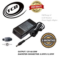 MONITOR LC LEC ADAPTER CCTV ADAPTER SIZE 12V 4A/5A 5.5MM X 2.5MM