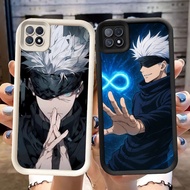 DJ-48 The spell returns to Gojo Satoru Silicone Casing black and white for OPPO Realme Reno C20A C20