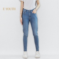 Eyouth 10102 women Drainpipe Jeans high waist denim pants