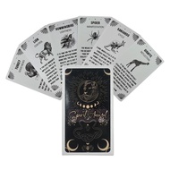 Spirit Animal Oracle Cards เกมกระดาน Oracle Card ไพทาโรตลกลบปารต 54 ชน ดาดฟาทำนายลกลบ องกฤษ เกมตารางสำหรบของขวญเพอนครอบครว lovable