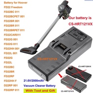 CS 21.6V 2000mAh Vacuum Battery for Hoover FD22BR011 FD22G001 FD22G011 FD22L001 FD22RA001 FD22RP001 