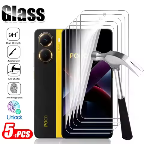 5-1Pcs 9H Tempered Glass For Poco X7 Pro 5G Protective Glass PocoX7Pro Poko Little X7Pro X 7 Pro 7Pr