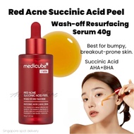 Medicube 21% Acid Wash-off Exfoliant  (AHA+BHA+Succinic Acid), Wash-off Resurfacing Serum 40gBest fo