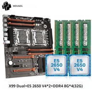 MOUGOL X99 Gaming เมนบอร์ดชุด Xeon E5 2650 V4 & DDR4 8GBx4 Dual Channel RAM LGA 2011-3 M.2 NVME สําห