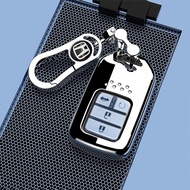 Zinc Alloy Key Ring holder Keychain Car Logo Accessories For Honda Civic Accord CRV Fit Jazz Transalp CBR cb500x Odyssey Vezel Pilot