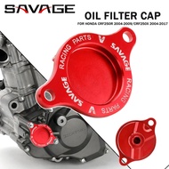 For HONDA CRF250R CRF250X Motorcycle Oil Filter Cap CRF 250R 04-09 250X 04-17 Motorbike Accessories 