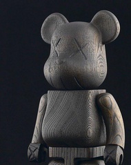 🌈Kaws Nexus VII 7 Bearbrick 400% be@rbrick Wood Originalfake Uzukuri Process Kubrick Medicom Ltd 400