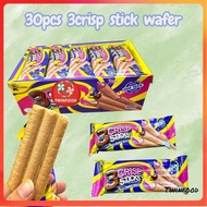 30pcs Ali 3Crisp Stick Wafer  Wheat Sandwich Biscuit (TF)