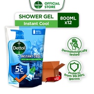 [Carton of 12] Dettol Body Wash Cool Refill (800g)