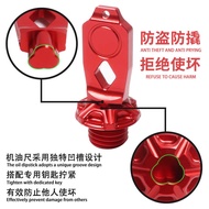 or Yamaha Mountain Leaf Force155/Smax/Bwsr Modifiion Anti-Theft Oil Dipstick Aluminum Alloy Oil Cap