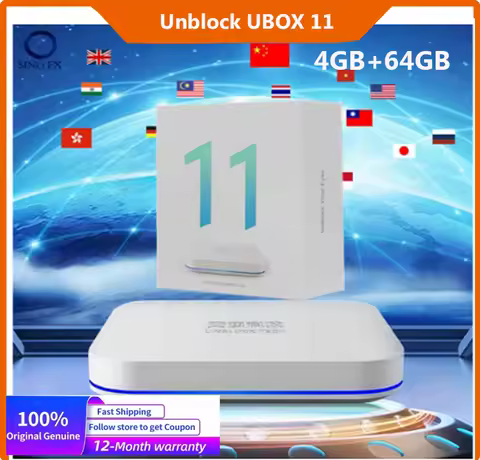 [Genuine] Newest Unblock Tech Ubox11 Android 12 TV box 4G+ 64G Best Asia Smart Media Player vs smart