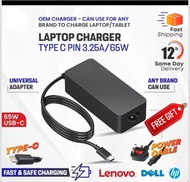 Type C Laptop Charger 65W Universal | Laptop Tablet Charger Type C I HP Dell Lenovo l Lowest Price P