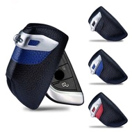 Genuine Leather Remote Key Fob Case Cover Keychain Holder Bag Wallet For BMW G30 F30 F48 F20 F15 F16