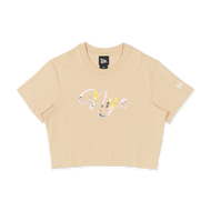 New Era เสื้อรุ่น WOMEN CROP TEE FLORAL OAT MILK 13527206