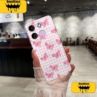 (RoyalCase) Casing Type Itel A60 / A60s 2022 Case Butt3rfly Image Motif
