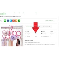 Gnjs Round Hanger 10 loop Hijab Veil Towel scarf Tie belt hhm460 - Yellow j9uq