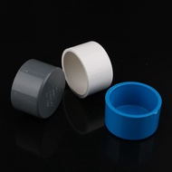 2pcs PVC End Cap PVC Pipe Fittings 20mm 25mm 32mm 40mm 50mm Water Pipe End Connector