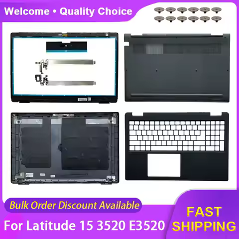 New Shell For Dell Latitude 15 3520 E3520 LCD Back Cover 017XCF 04Y37V Front Bezel 0X5CF4 0DJP76 0KD