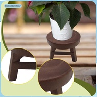 [mojotorw7] Wooden Plant Stool Round Planter Rack Plant Stand for Bedroom Outdoor Garden
