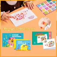 LAKOE 12/24 Colors Finger Painting Art Set Washable Finger Painting For Kids Creative Coloring Book 