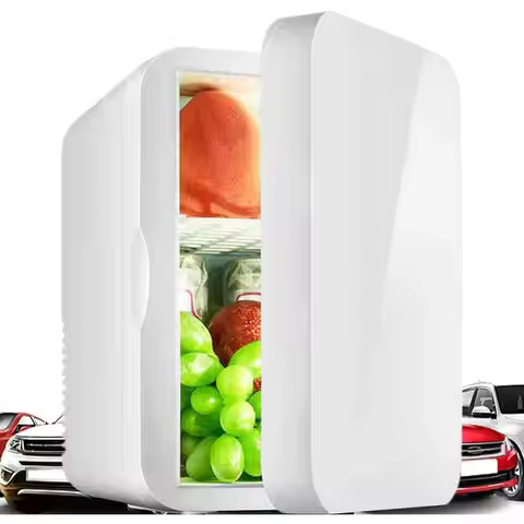 Car Fridge Camping Fridge Quiet Electric Cooler 8L Space-Saving for Workstation Apartment Road Trip 