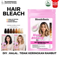 BLEACH RAMBUT (PERANG/BROWN/BLONDE/PUTIH) HAIR BLEACH