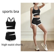 woman yoga bra quick drying sports shorts fitness quick drying set girl sports bra
