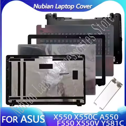 New Cover For Asus X550 X550C A550 F550 X550V Y581C LCD Back Cover/ Front Bezel/Palmrest Upper/HINGE