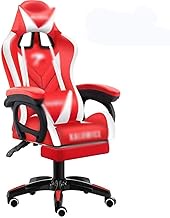 Swivel Chair Heart Fabric Gaming Chair Computer Chair, Office Chair, Ergonomic Swivel High Back Recliner Desk Chair Armchair,Red White Anniversary