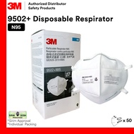 3M 9502+ N95 & KN95 3M 9502V+ P2 & KN95 Particulate Disposable Respirator Dust Haze Mask DOSH SIRIM