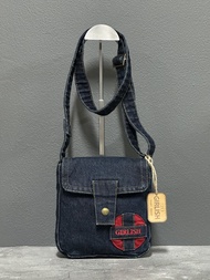 AEIOU No.321 กระเป๋ายีนส์ Girlish สะพายข้าง รุ่น Sport Plus  ลิขสิทธิ์แท้
