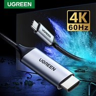 UGREEN 1.5m/2m USB C to HDMI 4K 60HZ USB Type C Thunderbolt 3 Adapter Type C to HDMI Cable for Macbo