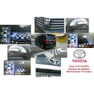 LEON Toyota ALPHARD MPV 360 2D Surround bird View Parking Nigh Vision DVR Camera