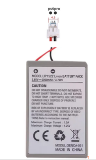2024 NEW Pin 2000mAh áp dụng cho SONY PS4 / PS4 Pro super thin LIP1522 & KCR1410 Dualshock 4 V1 V2 đ