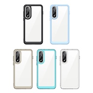 For Oneplus Nord 5 Clear Case Oneplus Nord 5 Cover Coque Funda Hard Translucent Soft Frame Shockproo