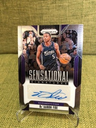 NBA card Panini Prizm DeAaron Fox Auto Kings Spurs UA Curry brand NBA All-Star 馬刺二當家 狐狸霍斯親筆簽名 籃球卡