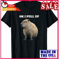 Popular Home Slim Fit Ok I Pull Up Capybara T-Shirt Unisex