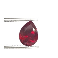 red synthetic ruby Pear Shape 6x8 No. 8 6x8 pigeon blood color 8