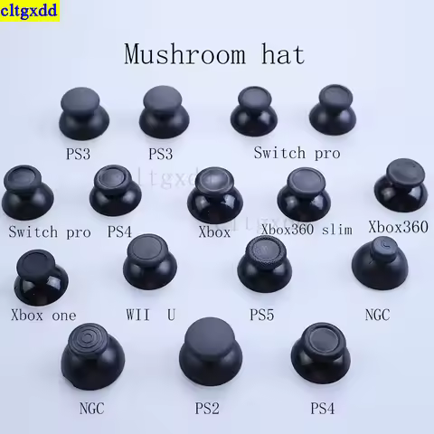 Cltgxdd 10 Piece 3D Simulation Joystick Mushroom Head for PS2 PS3 PS4 PS5 Wii U NGC Switch Pro Xbox 
